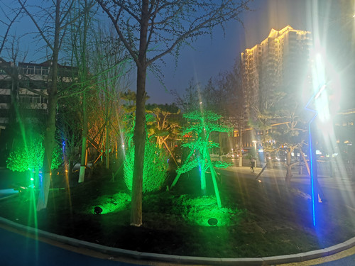 街心公園，景觀燈